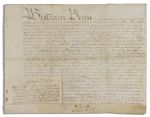 William Penn 1701 Land Grant Signed