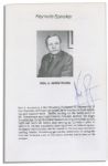 Neil Armstrong Program Signed -- From His Speaking Engagement at a Boy Scouts of America 1978 Volunteer Recognition Dinner -- Armstrong Himself Attained The Highest Rank of Eagle Scout