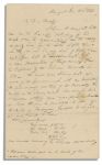 U.S. Navy Commodore Matthew C. Perry Autograph Letter Signed -- ''...your...Prize money for the Capture of the Schooner Falcon in 1813...dear brother...your fortune has ceased to sun...''