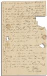 U.S. Navy Commodore Matthew C. Perry Autograph Letter Signed -- ''...your...Prize money for the Capture of the Schooner Falcon in 1813...dear brother...your fortune has ceased to sun...''