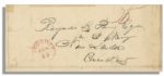 U.S. Navy Commodore Matthew C. Perry Autograph Letter Signed -- ''...your...Prize money for the Capture of the Schooner Falcon in 1813...dear brother...your fortune has ceased to sun...''