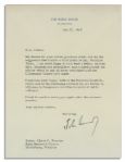 John F. Kennedy Letter Signed as President in 1962 Regarding The Supreme Court Decision to Outlaw Mandatory School Prayer -- ''...I welcome your views...on the Supreme Court decision...''