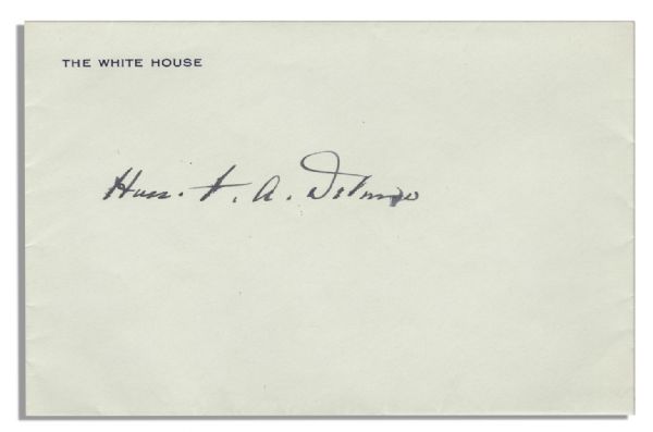 Franklin D. Roosevelt Autograph Letter Signed as President, Just Days Before Acting to Counter Hitler's Maneuvers in Czechoslovakia -- ''...plans for going to Algonac tomorrow...are off...''