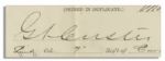 General George Custer 7th Cavalry Document Signed & Little Bighorn Lot -- Items Pertaining to Custer, Lieut. Algernon E. Smith & Lieut. James Calhoun -- All Killed at Little Bighorn