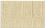 Jefferson Davis Manuscript Letter Signed & Varina Davis Autograph Letter Signed -- Each Mentioning President James Buchanan