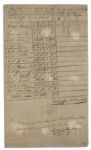 Rare Andrew Jackson War of 1812 Manuscript Document Signed -- With Content Regarding Him Earning the Nickname ''Old Hickory''