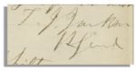 Thomas ''Stonewall'' Jackson Autograph Letter Signed Ordering ''...two of Anderson's Brigades moved up to the U.S. ford...to prevent the enemy from crossing the Rappahannock...''