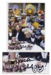 Jim Henson 8 x 10 Photo Signed, Posing With His Muppets -- Jim Henson + the whole gang!