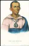 1872 McKenney & Hall Color Print -- ''Ioway Indian Chief Watchemonne''
