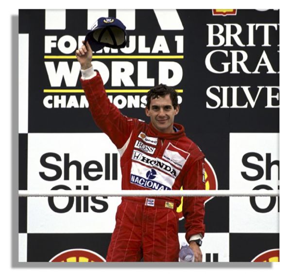 Ayrton Senna Rare Worn Racing Suit -- Extremely Rare Racing Suit by the Tragic Formula One Champion