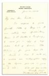 Katharine Lee Bates Autograph Letter Signed -- Refers to ''America the Beautiful'' -- ''...I enclose an autograph copy of the hymn you are so good as to like...''