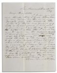 1849 California Gold Prospector Autograph Letter Signed -- ...I hope that you will not think that I have taken leave of my senses...the small package of gold sent...