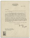 Dwight D. Eisenhower WWII Typed Letter Signed -- To His Brother, Edgar -- ''...I think you should not try to mould plans around the possibility of a bombing raid...''