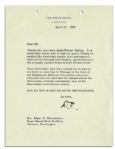 Eisenhower Letter Signed as President Regarding John Foster Dulles -- ''...in the struggle against Imperialistic Communism...''