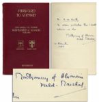 Bernard Montgomery Signed Copy of His WWII Speeches, Forward to Victory -- Signed in 1946