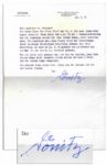 German Admiral Karl Donitz Typed Letter Signed -- Hitlers Successor