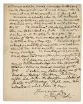 Lincoln Assassination Letter by George Porter, Dr. at Booth's Funeral -- ''...the...locality where the post-mortimized remains of Booth were secreted has never been correctly described...''