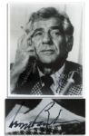 Legendary Composer Leonard Bernstein 8 x 10 Signed Photo