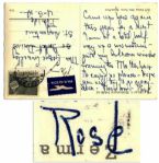Rose Kennedy Handwritten Postcard From a Vacation in Switzerland -- ...I am at a hotel half-way up a mountain...