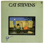 Cat Stevens Signed Teaser and the Firecat Album Cover -- With Moonshadow and Peace Train