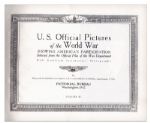 United States Pictorial History of WWI in Four Volumes -- ''U.S. Official Pictures of the World War Showing America's Participation''