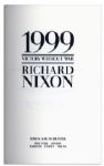 Richard Nixon Signed ''1999 Victory Without War'' -- His Essay on Foreign Policy in a Nuclear World