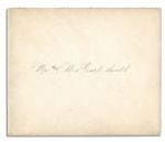 Invitation to the Theodore Roosevelt White House in 1905