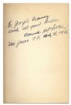 Conrad Hilton Signed ''The Man Who Bought The Waldorf / The Life of Conrad N. Hilton''