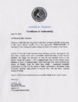 Apollo 15 Flown 6'' x 4'' Costa Rica Flag -- Signed by NASA Astronaut Al Worden