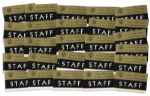 Collection of 26 Staff Badges for the Texas Welcome Dinner the Night JFK Was Assassinated