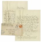 Rene Gagnon Autograph Letter Signed 3 Months Before Iwo Jima -- ...we spend most of our time out here in the field...