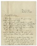 Rene Gagnon Autograph Letter Signed 3 Months Before Iwo Jima -- ''...we spend most of our time out here in the field...''