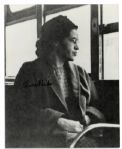 Rosa Parks 8'' x 10'' Iconic Bus Photo Signed