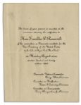 1920 Invitation to Franklin D. Roosevelts Nomination Ceremony as Democratic Candidate for the Vice Presidency