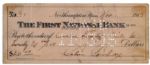 Calvin Coolidge Check Signed From 1915