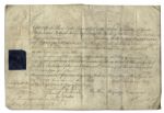 King George III Document Signed