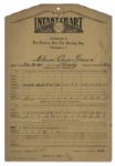 President Calvin Coolidge Signed 1927 Birth Certificate -- Also Signed by First Lady Grace Coolidge