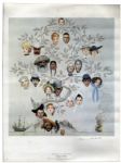 Norman Rockwell Signed Print of His Famous ''Saturday Evening Post'' Cover From 1959 Titled, ''Family Tree''