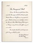 John F. Kennedy Inaugural Invitation -- Also With an Invitation to the Inaugural Ball -- Near Fine