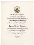 John F. Kennedy Inaugural Invitation -- Also With an Invitation to the Inaugural Ball -- Near Fine