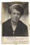 Eleanor Roosevelt 4.75 x 7 Photo Signed