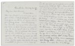 Red Cross Founder Clara Barton Autograph Letter -- ...it is neither wise nor kind to make conditions for persons to be held at the sacrifice of comfort and safety...