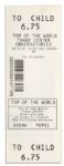 2001 World Trade Center Ticket -- Dated 21 June 2001