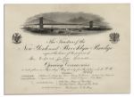 Invitation to the Brooklyn Bridge Opening Ceremony -- Near Fine & Printed by Tiffany & Co.