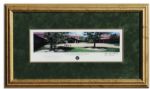 Ronald Reagan Signed Lithograph of His Presidential Library