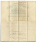 Rutherford B. Hayes Document Signed