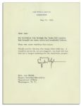 Lyndon B. Johnson Letter Signed as President -- ''I would be proud if...my land and my life has a larger meaning for the American people...''