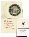 Two Christmas Cards From the Eisenhower White House -- From 1955 & 1958