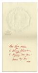 Two Christmas Cards From the Eisenhower White House -- From 1955 & 1958