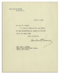 Herbert Hoover Typed Letter Signed as President -- Regarding the 1931 Veteran Bonus Bill Which Hoover Vetoed